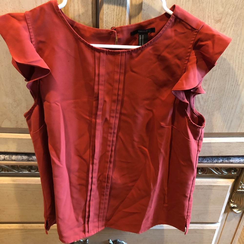 Deep orange top